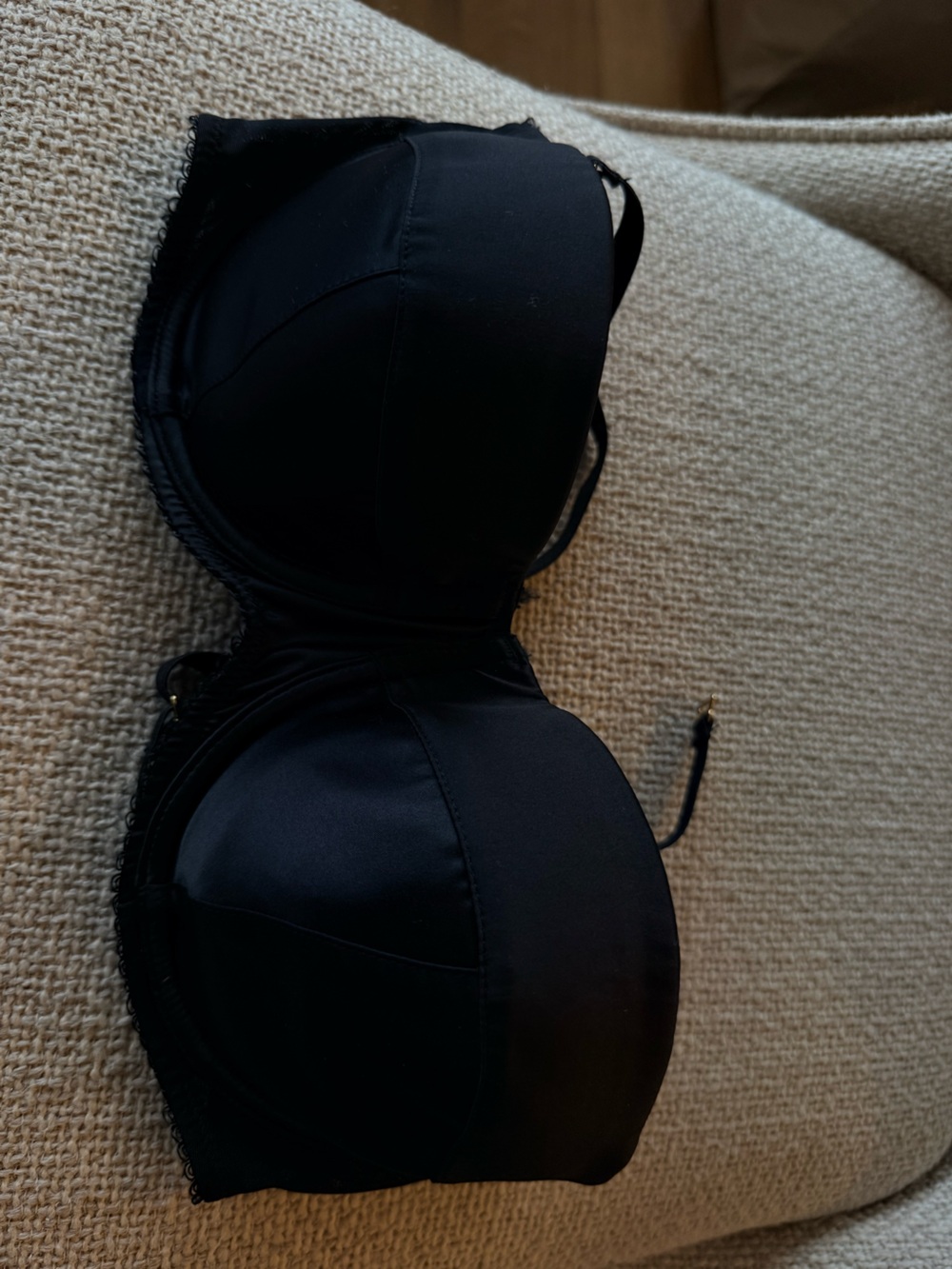 Agent Provocateur Black Strapless Push-Up Bra with Removable Straps